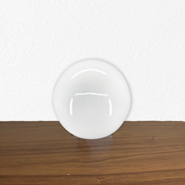 BOLA DECORATIVA (M) EM PORCELANA BRANCA